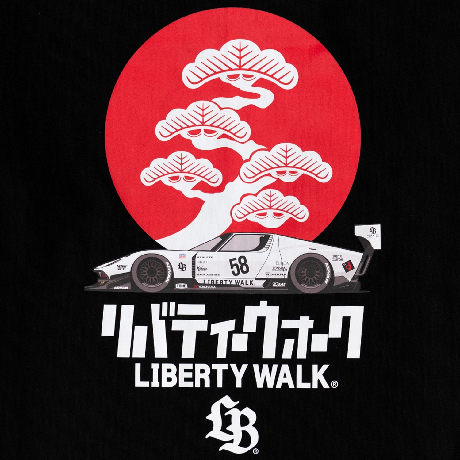 Bonsai Hinomaru Miura Tee Black - LB-ONLINE STORE
