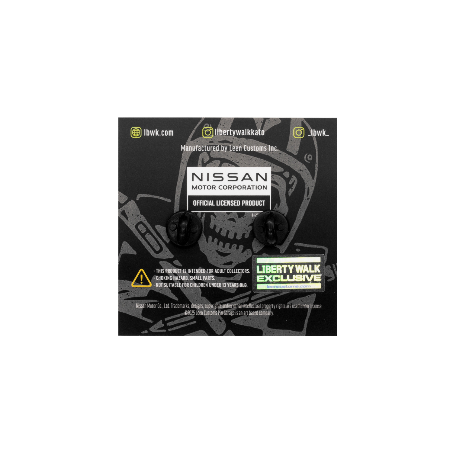 Leen Custom Pin Badge GTR XLARGE Green - LB-ONLINE STORE