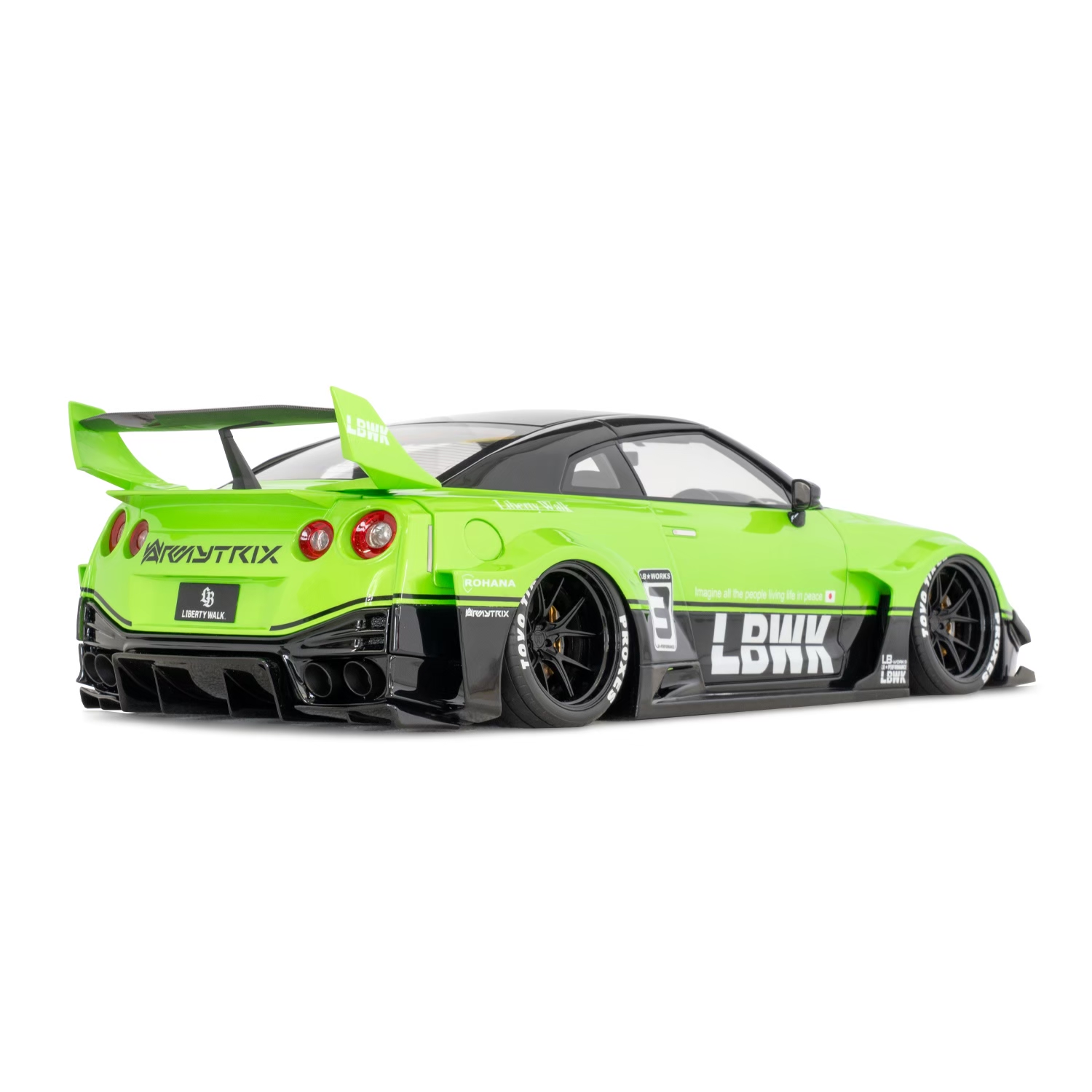 1/18 MakeUP LB-Silhouette WORKS 35GT-RR Bright Green / Black - LB