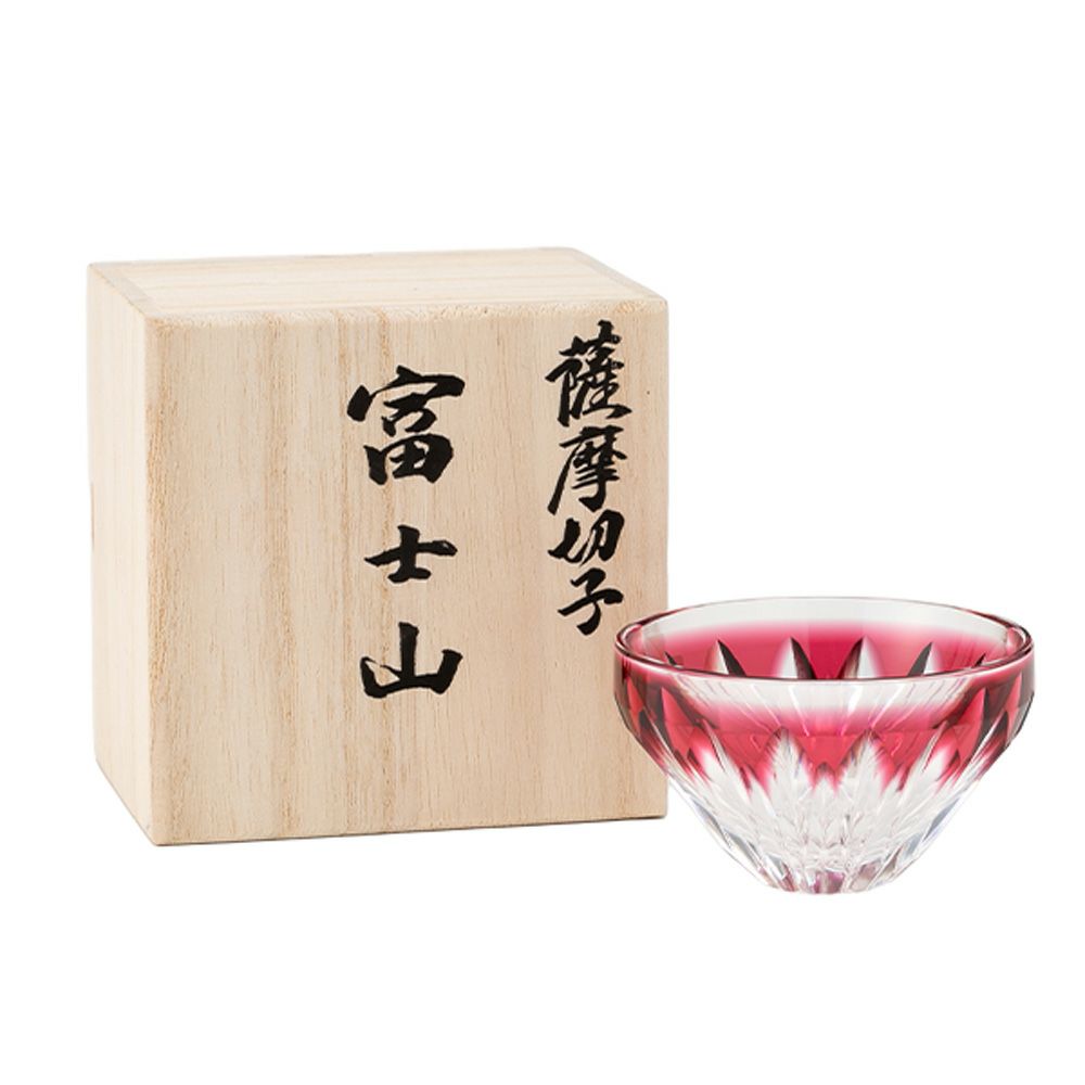 薩摩切子 片口 二重被せ 琉璃／緑 275ml 57675 | ブランド洋食器専門店