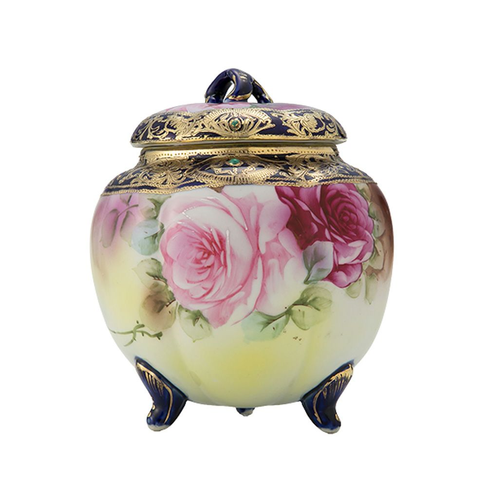 1点限り】オールドノリタケ 金盛 白花葉模様 セロリーセット 7pcs