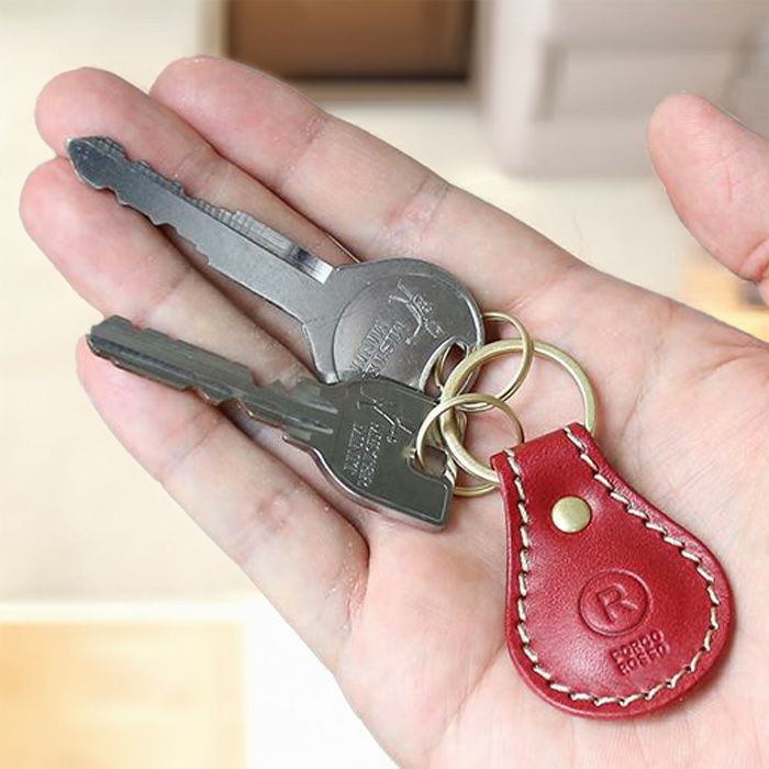 ティアドロップキーリング[sokunou] ｜革鞄・革小物のPORCO ROSSO