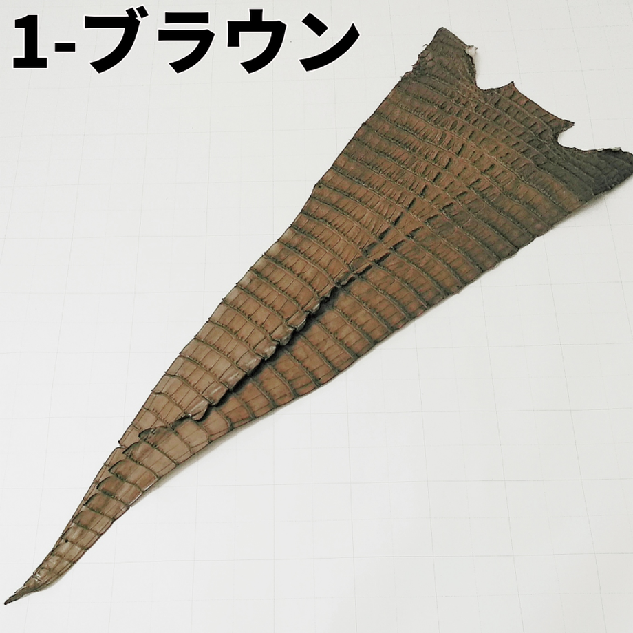 ワニ革/カイマン【切革/尻尾部分】カラフル全9色 / 8829 – レザー