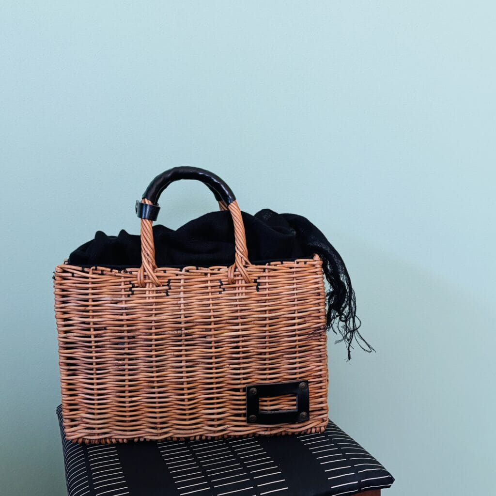 45歳のエバゴスは横長のかご。 | LEE