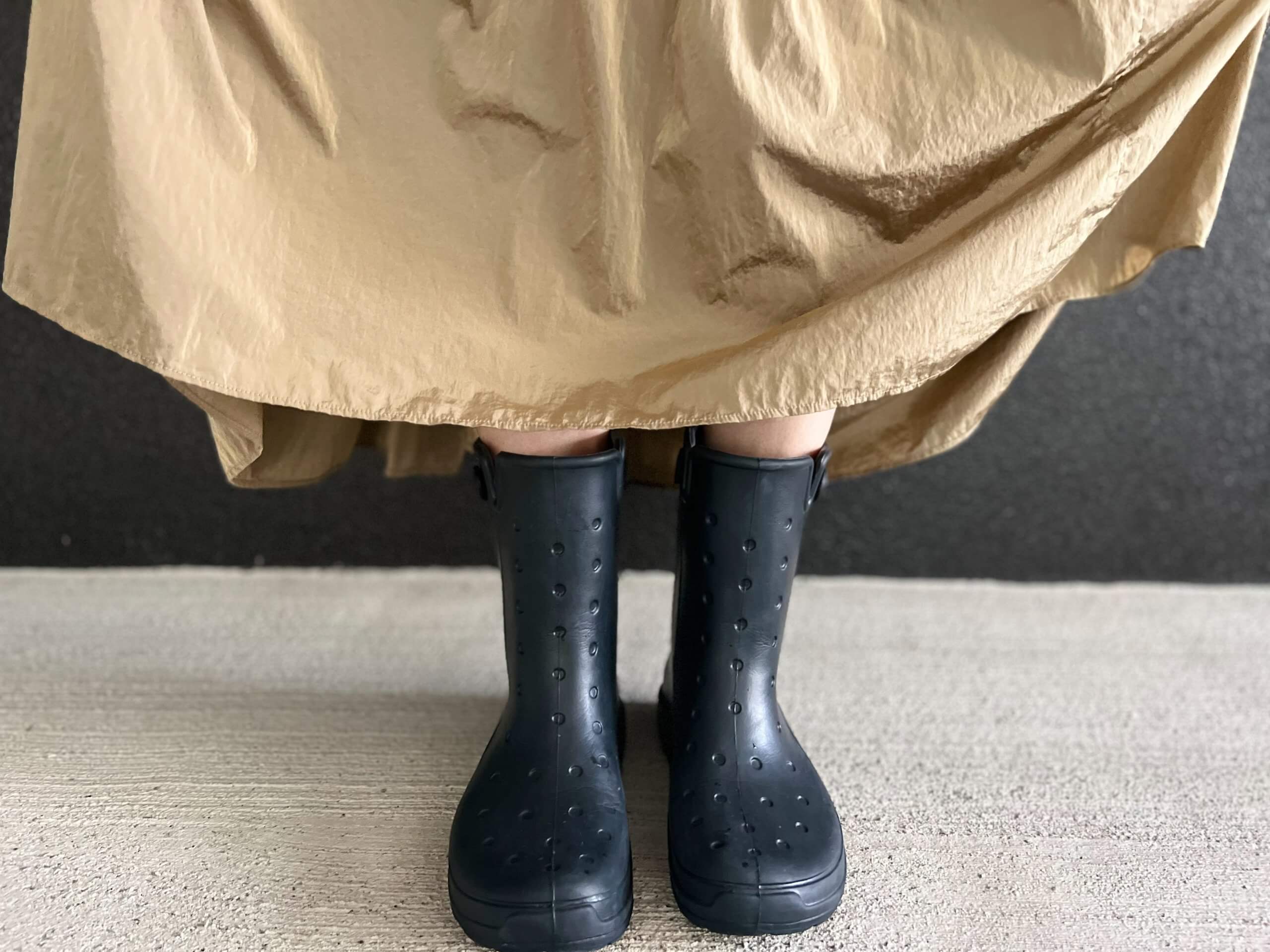 CROCS・クロックス】レインブーツと【LEEマルシェ】ウォータープルーフ