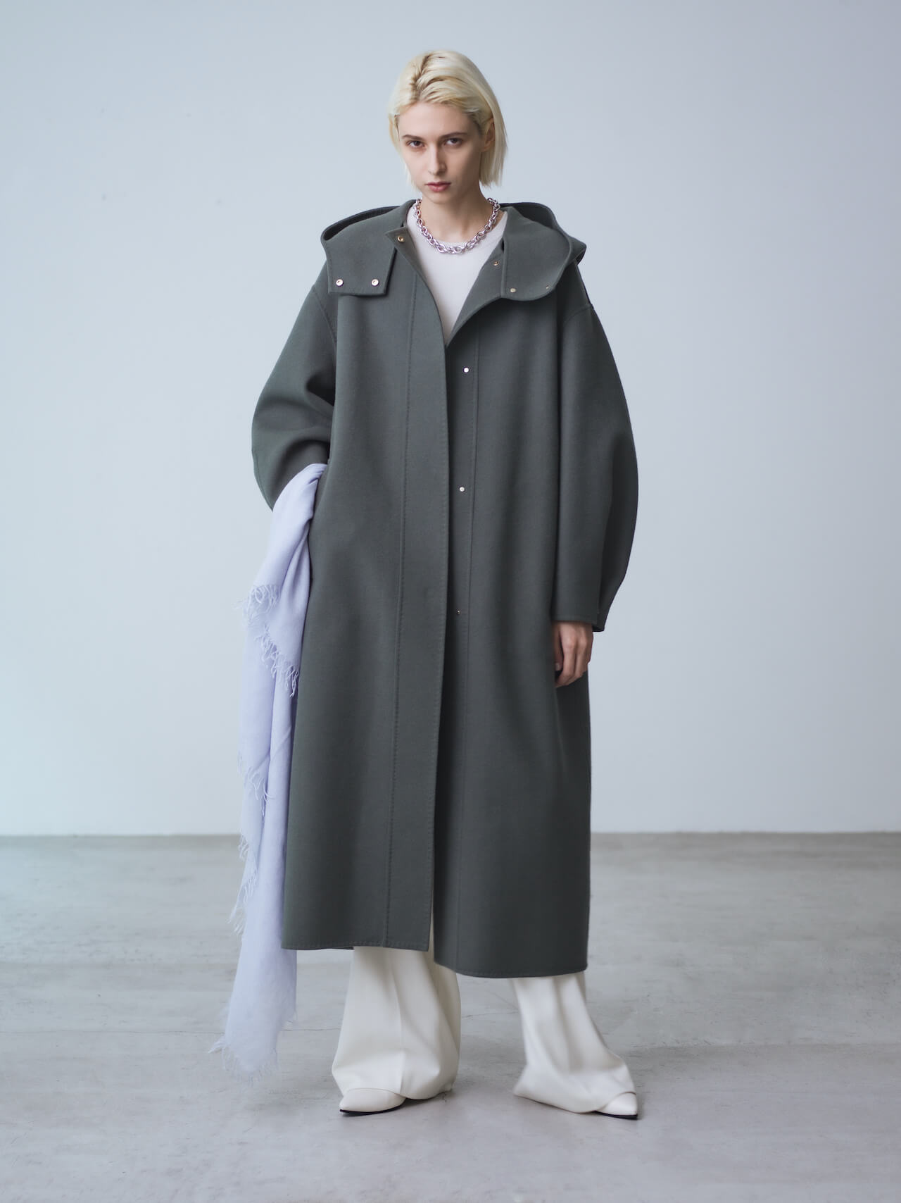 ebure 22AW リュクスメルトン Pコート コート 美品 本命コートが