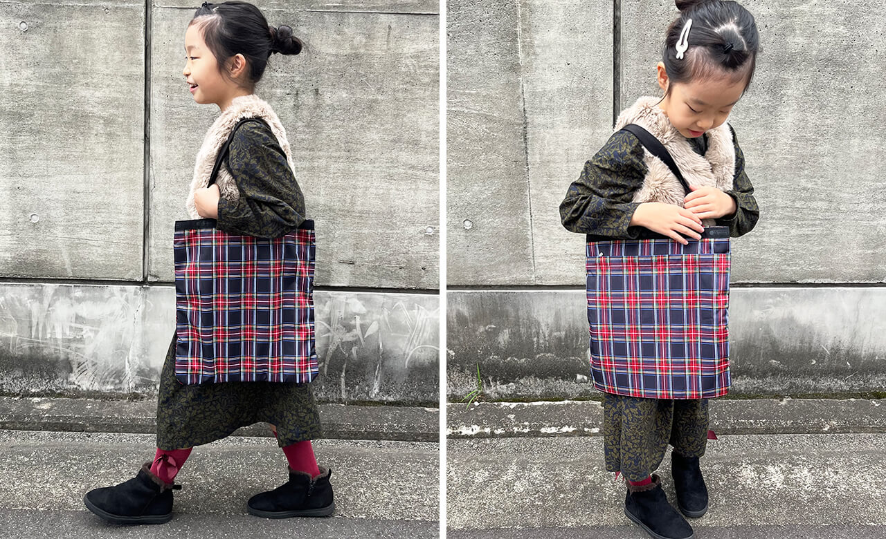 新作・レスポートサック×LEEマルシェの限定トート】シックなタータン