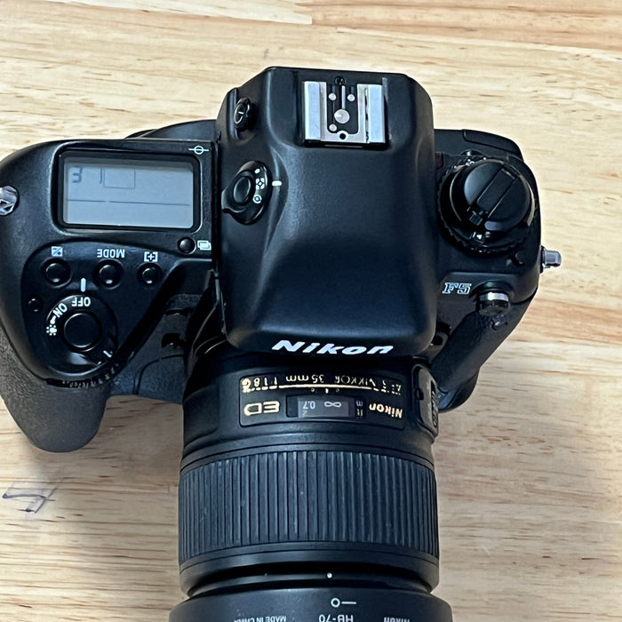 Nikon F5 w/ MF-28 Back - Body and 35mm Nikon Lens — Legacy Photo
