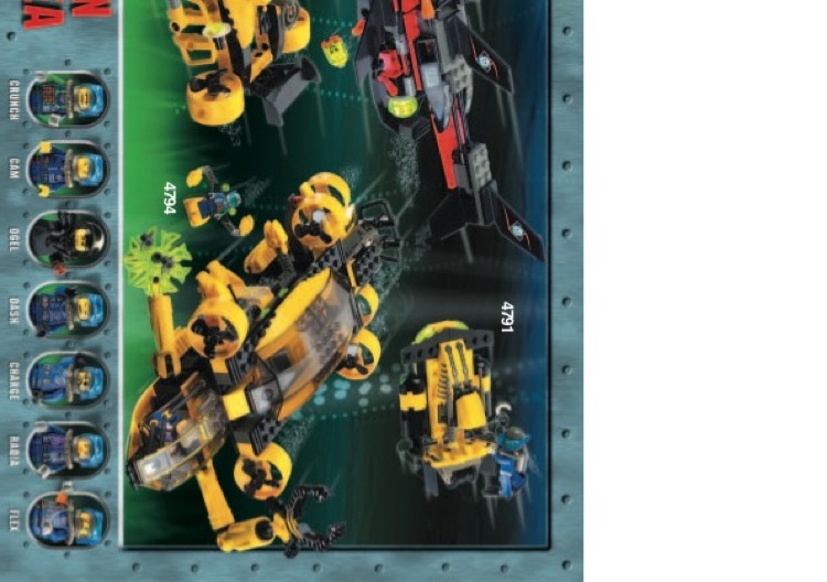 LEGO Instructions for set 4789 Alpha Team Aquatic Mech, Alpha Team