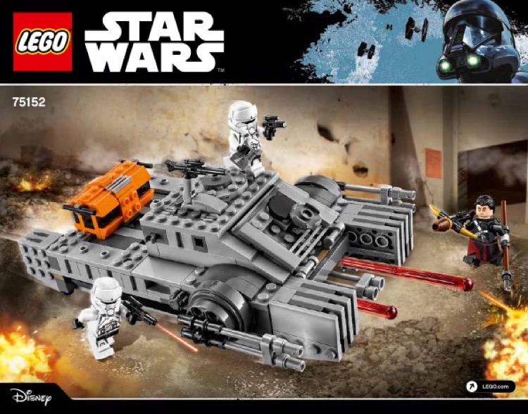 LEGO Instructions for set 75152 Imperial Assault Hovertank, Star