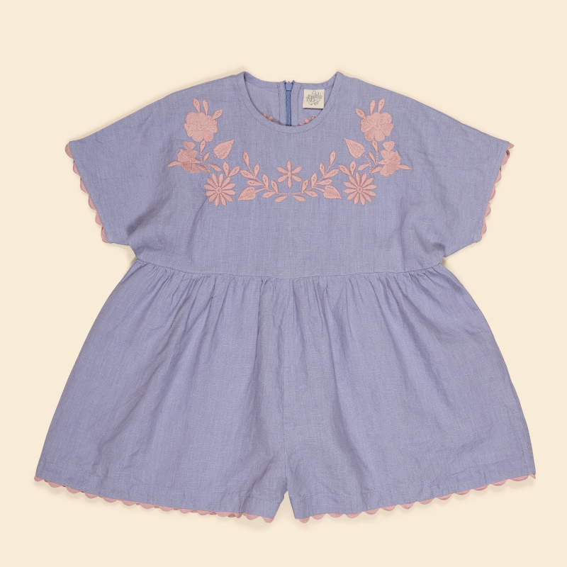 Apolina（アポリナ）2026SS ALMA PLAYSUIT - blue-lilac - プレイ