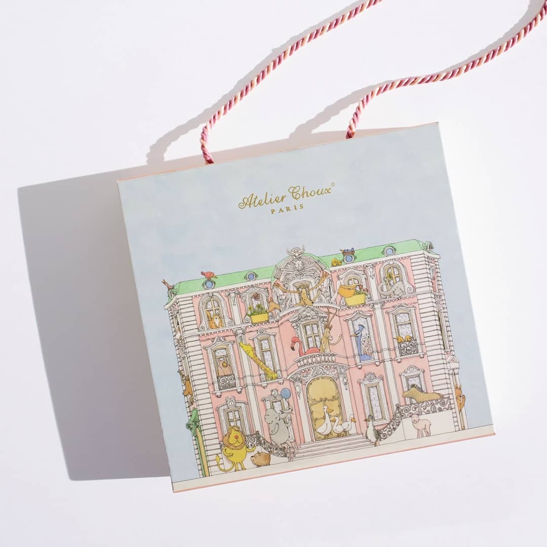 カルーゼル・ピンク] ギフトBOX入りセット(毛布1枚) / アトリエシュー