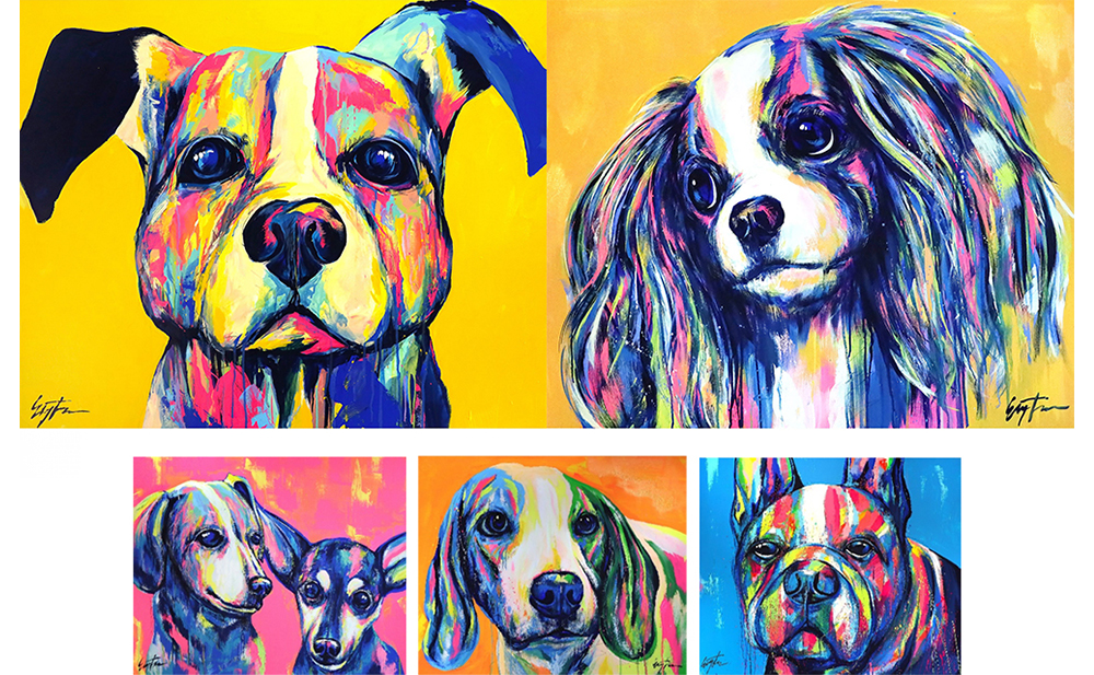 大切な愛犬を世界で一枚だけの現代アートに！｜Goods ｜ Levees