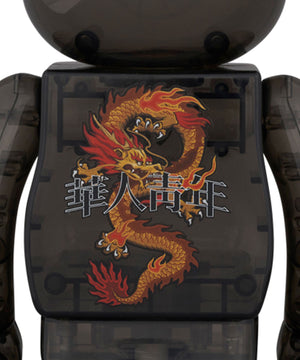 LFYT x 華人青年 BE@RBRICK Wah Yan Ching Nin 100％ & 400％ BLACK