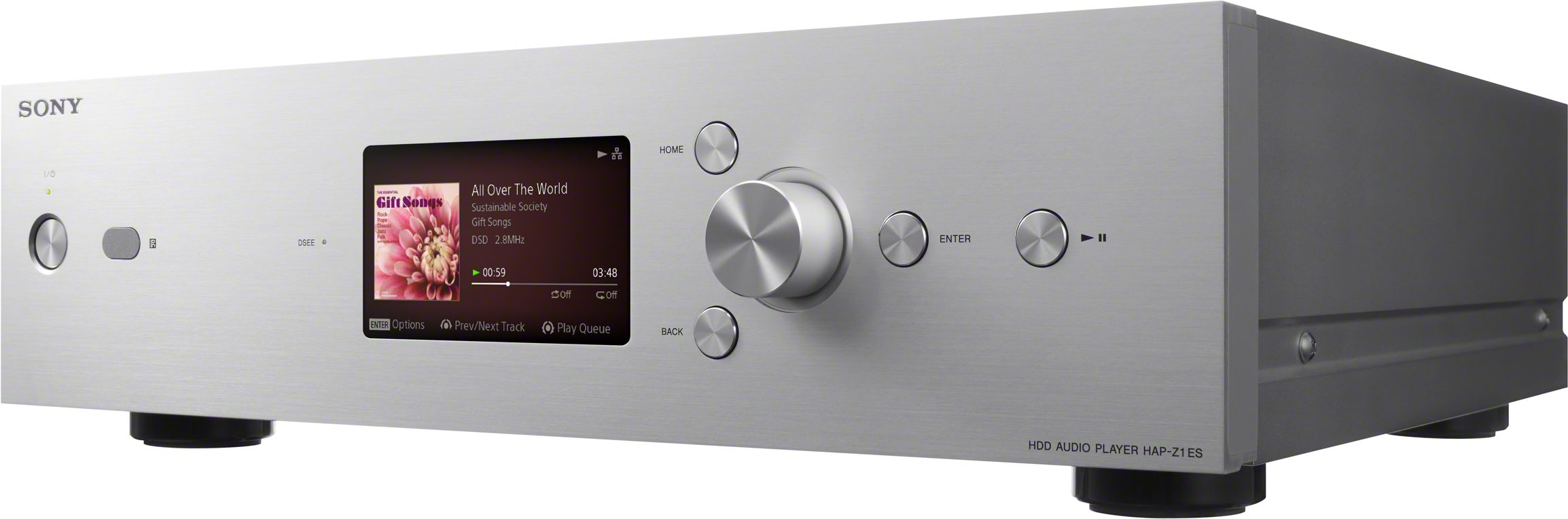 Sony® ES Hi-Res Music Player System-Silver. Open Box Item. Full