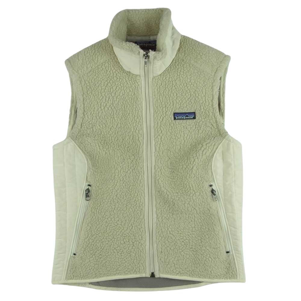 Patagonia フリース ベスト XL クリーム色