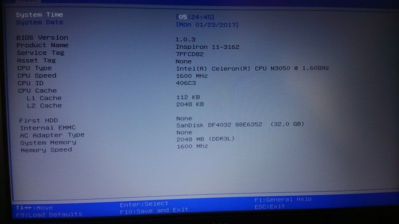ジャンクなDell Inspiron11 3162 メモリ増設しようと分解してみると