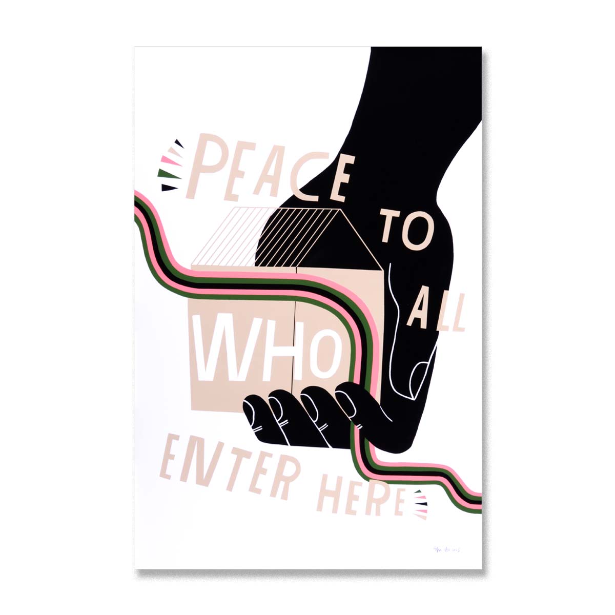 Peace to All Who Enter Here - Limited Edition Serigraph – Lisa