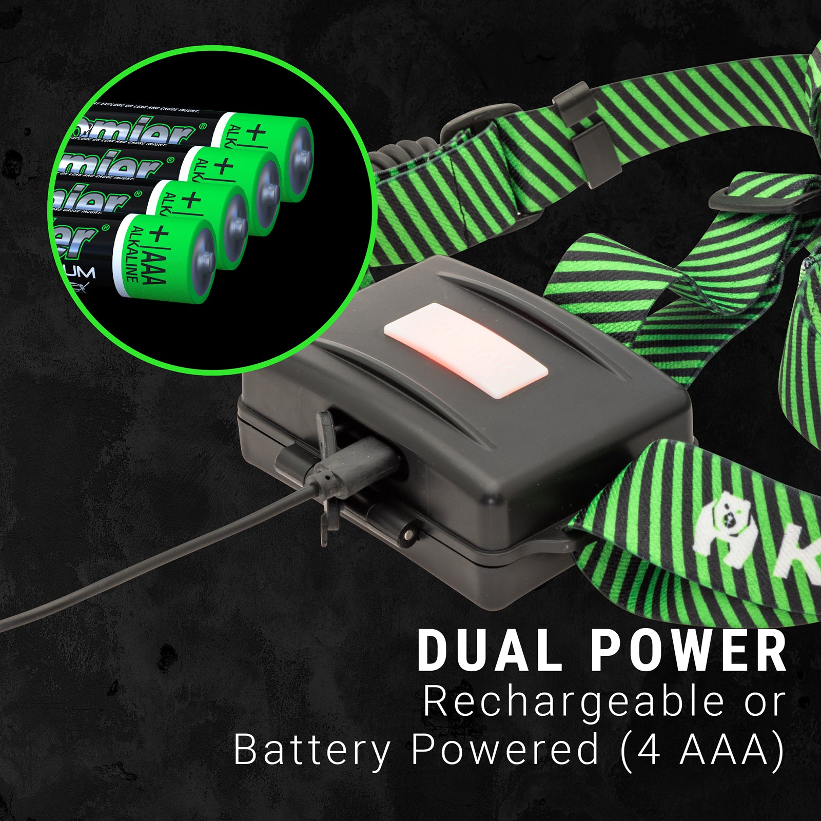 Kodiak® 1000 Lumen Nearly 1/2 Mile Beam Rechargeable Headlamp