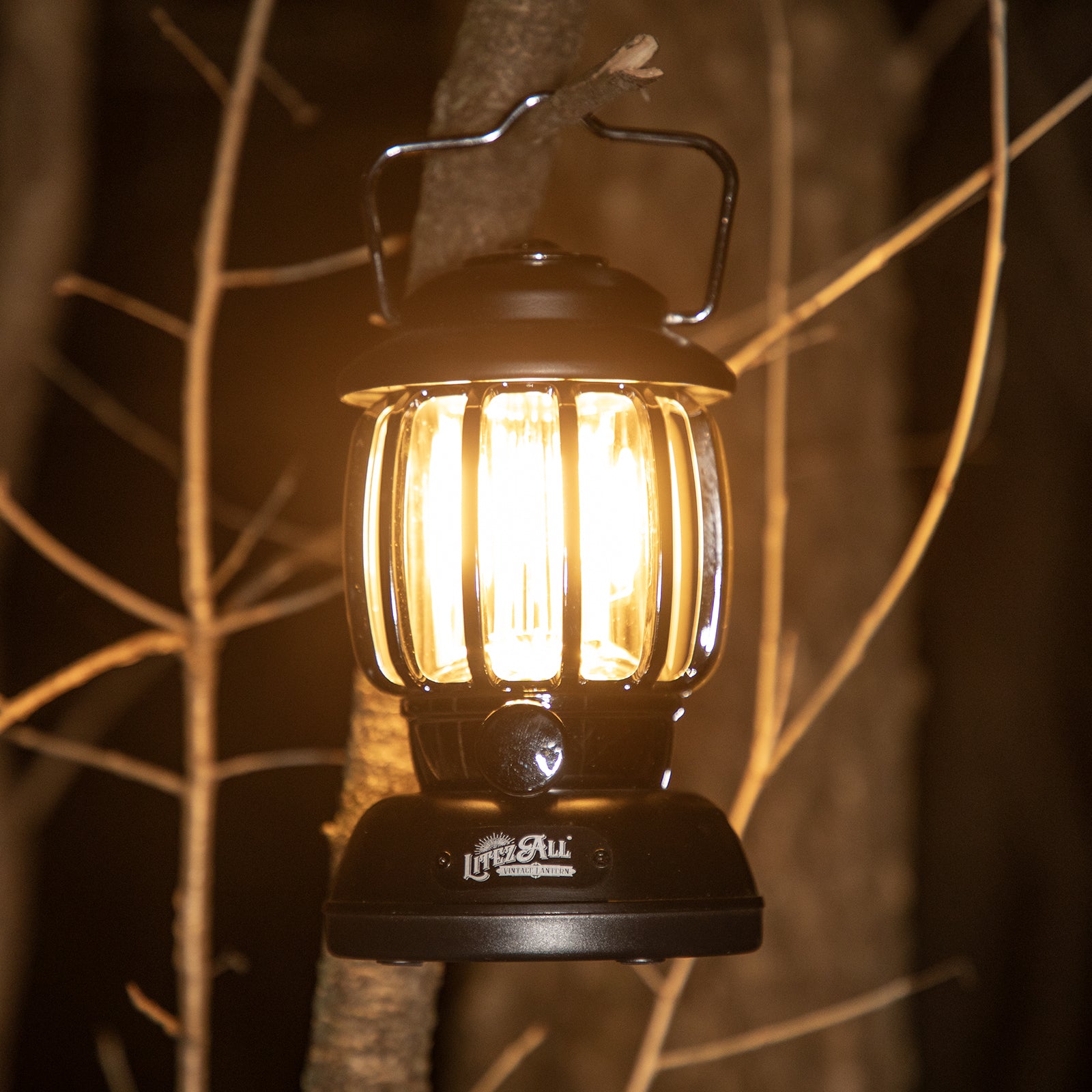 LitezAll Rechargeable and Battery Powered Camping Lantern with