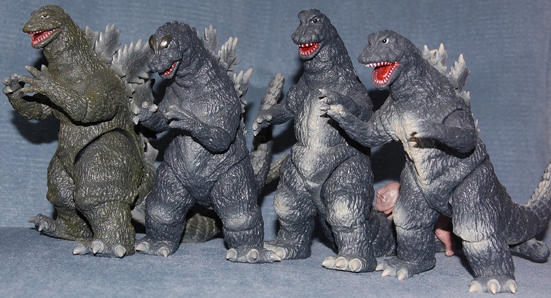 Y-MSF Godzillas Compare | Group comparison photograph of the… | Flickr