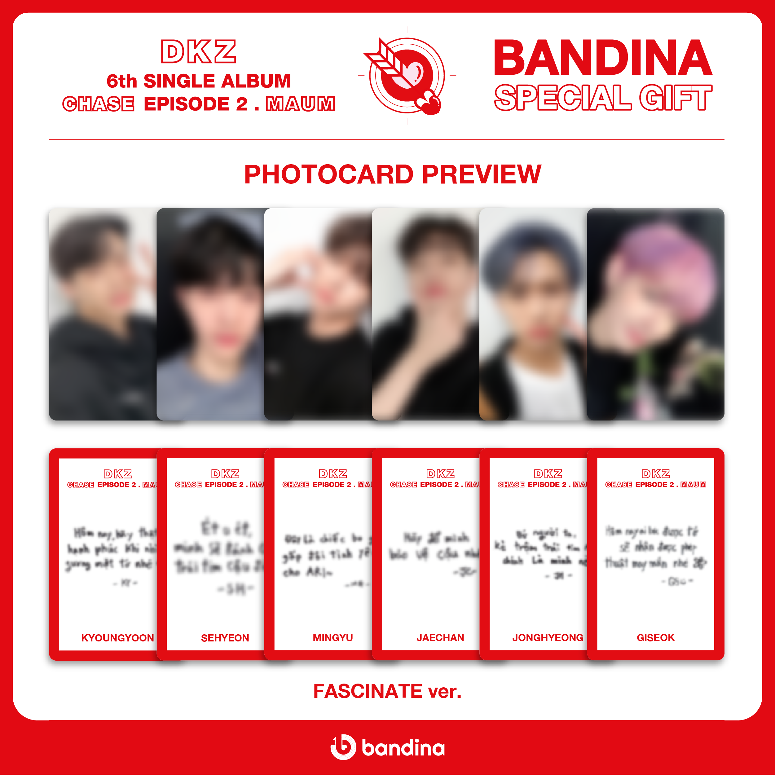 DKZ – 6TH SINGLE ALBUM [CHASE EPISODE 2. MAUM] – Bandina