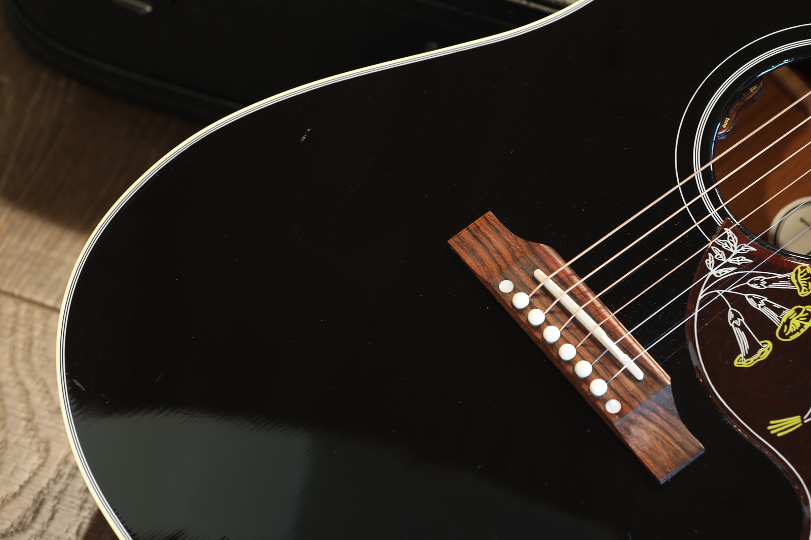 2023 Gibson Hummingbird Standard Acoustic Guitar Ebony Black +