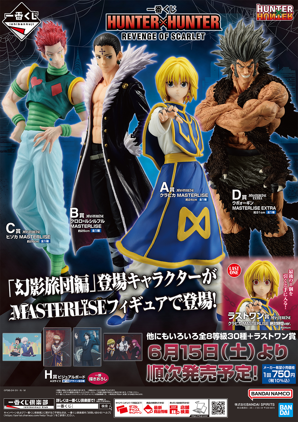 一番くじ HUNTER×HUNTER REVENGE OF SCARLET 発売2日目の販売・買取