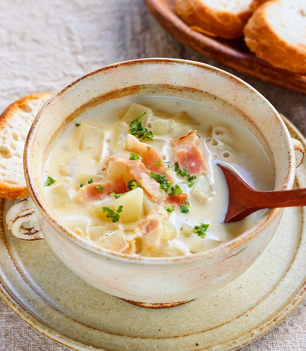 ♡ベーコンポテトチャウダー♡【#スープ #簡単レシピ #時短 #節約