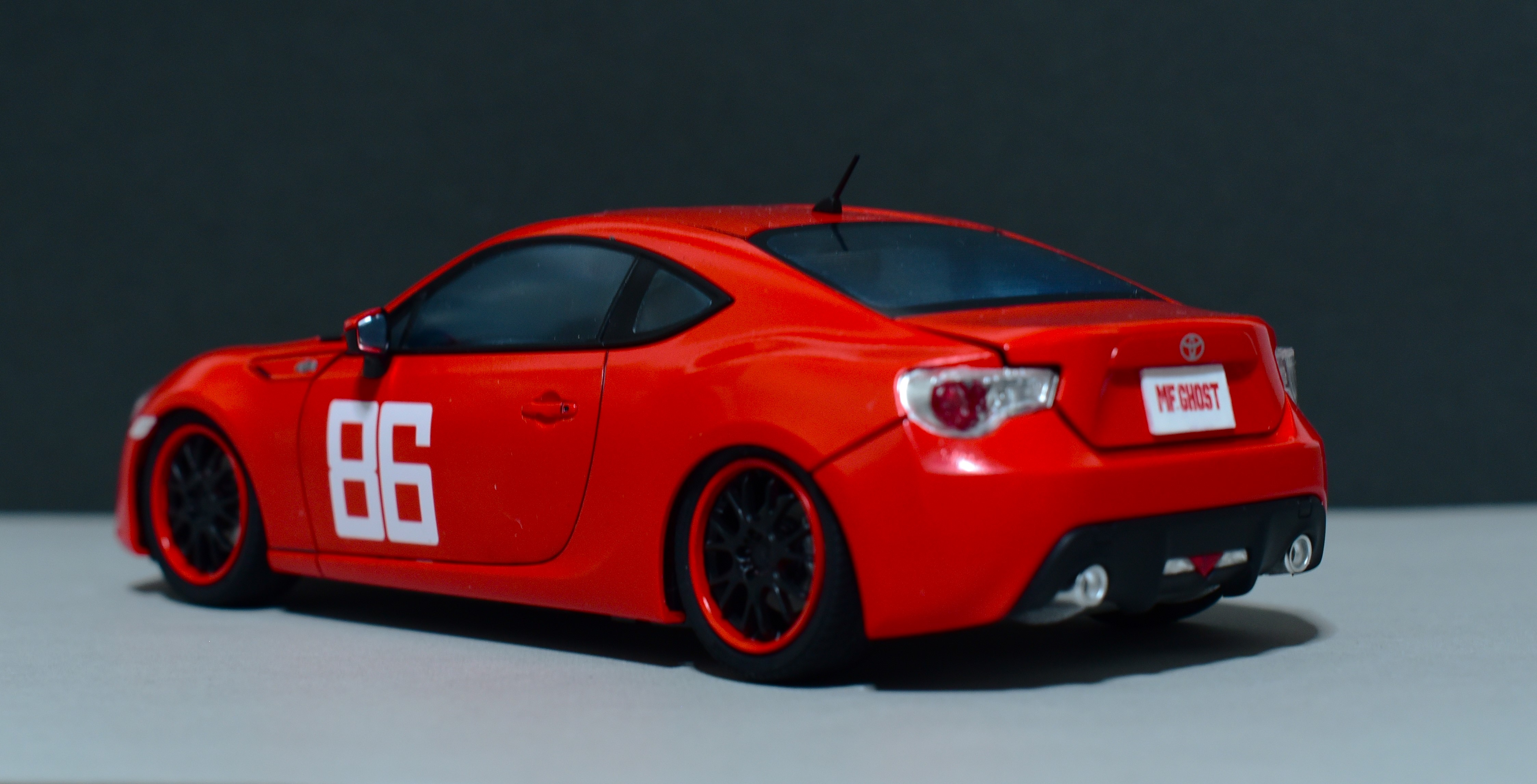 アオシマ 1/24 片桐夏向 ZN6 TOYOTA86 小田原パイクスピーク仕様 完成