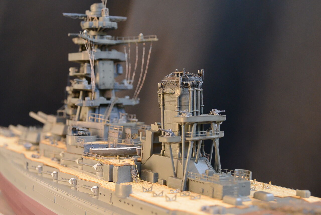 戦艦長門 1/500フジミ模型 6回 : 模型好きの御本尊たち