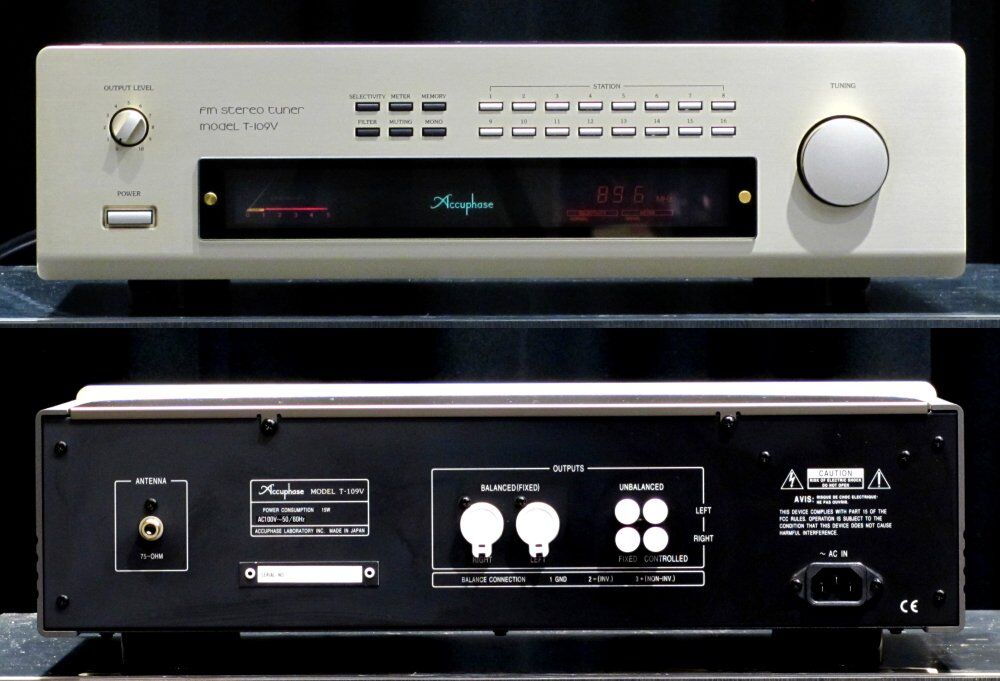 新入荷中古品のご案内 Accuphase T-109V : オーディオユニオン大阪店Blog