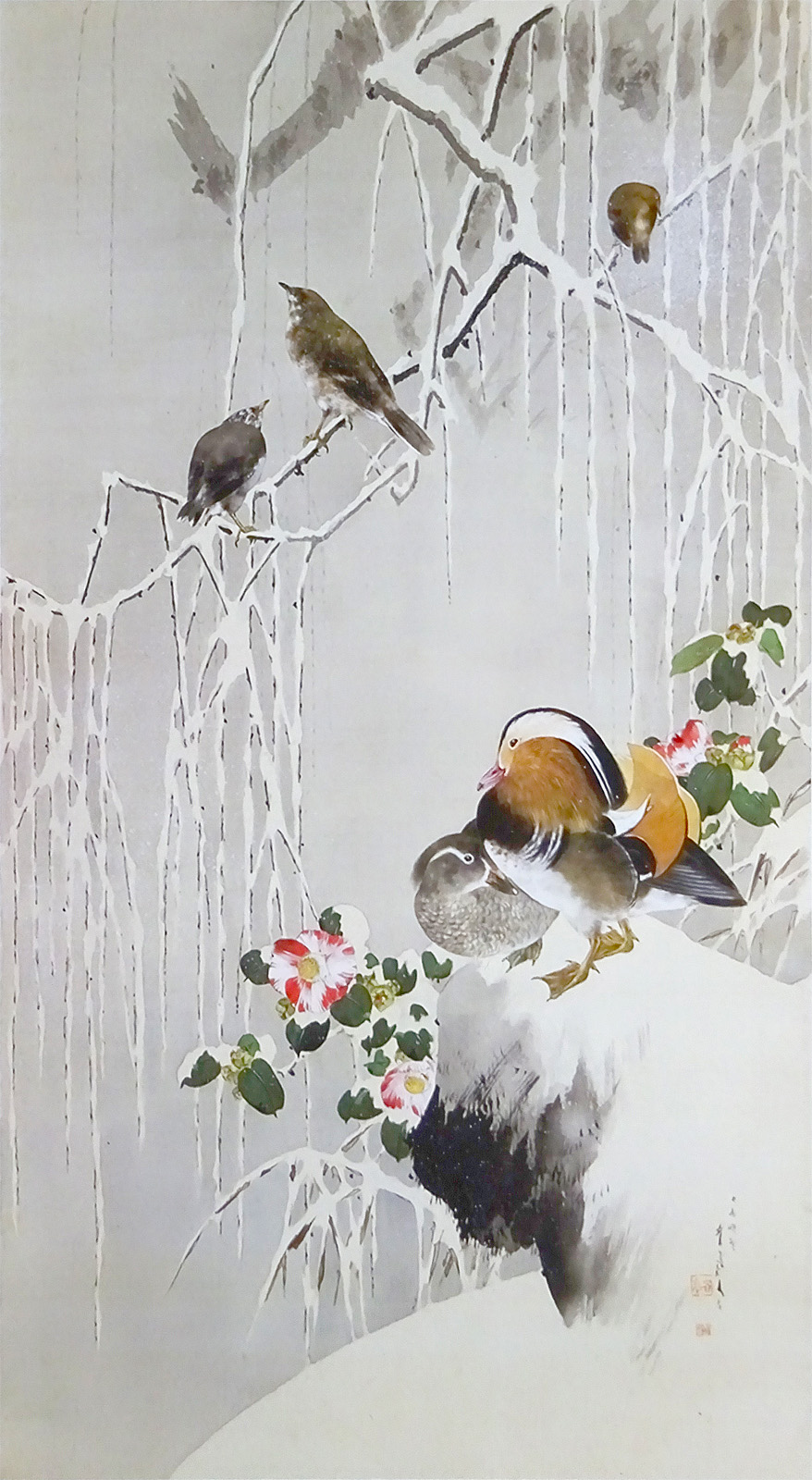 若冲 vs 省亭｜ 雪中鴛鴦図と雪中鴛鴦之図 : クラシック音楽とアート