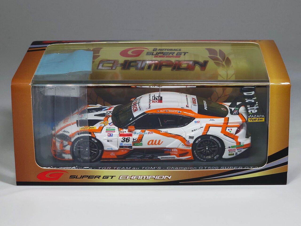 TOM'S GR Supra ミニカー 2023 限定版 1/18 受注限定 au TOM'S GR