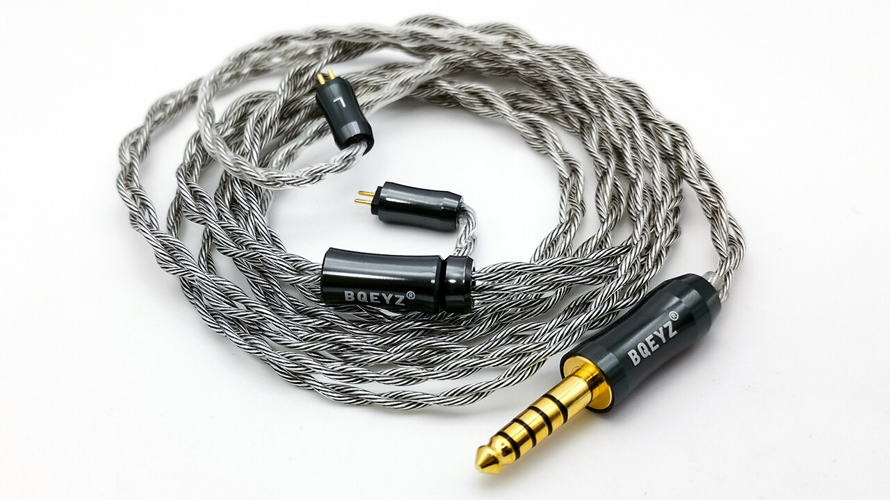 BQEYZ C12 4芯 高純度銅＋銀メッキ銅ミックス線 Litzイヤホンケーブル