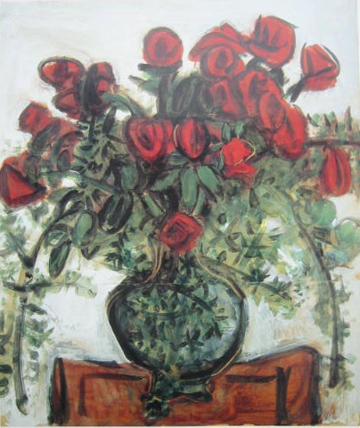 薔薇、ばらの花（梅原龍三郎 ルノアール 安井曽太郎） : 水彩画や