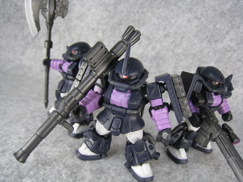 モビルスーツアンサンブル12 黒い三連星専用ザクⅡをTHE ORIGIN仕様に