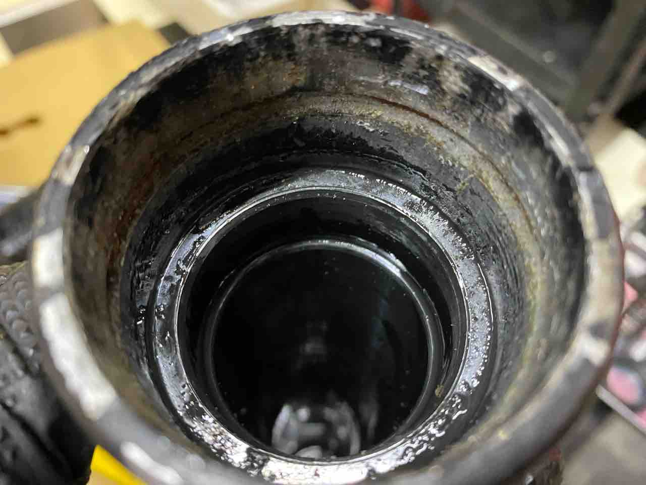 CBX400F フロントフォークOH/インナーチューブ交換 : Deep Fieldの