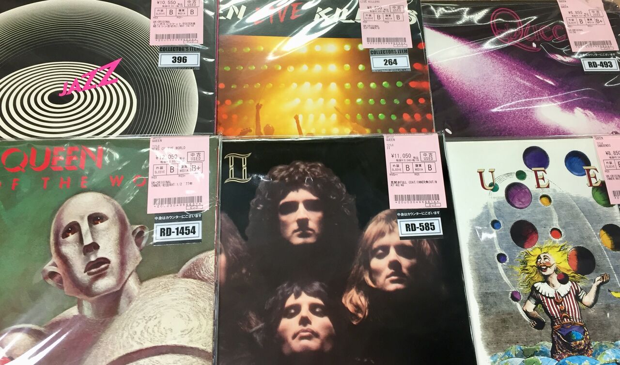 1/14(土)UK-ORIGINAL/US-ORIGINAL/国内版帯付などQUEENのレコードが