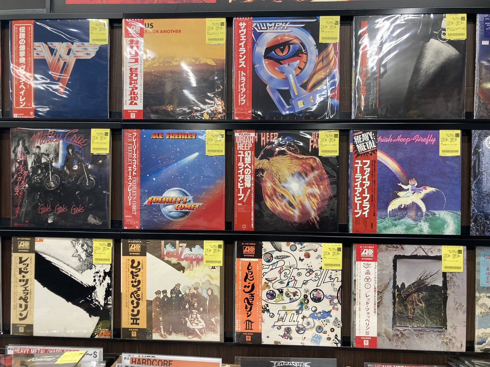 LED ZEPPELIN, DIO, MR.BIG, PARADISE LOST, METALLICA, VENOMなど中古