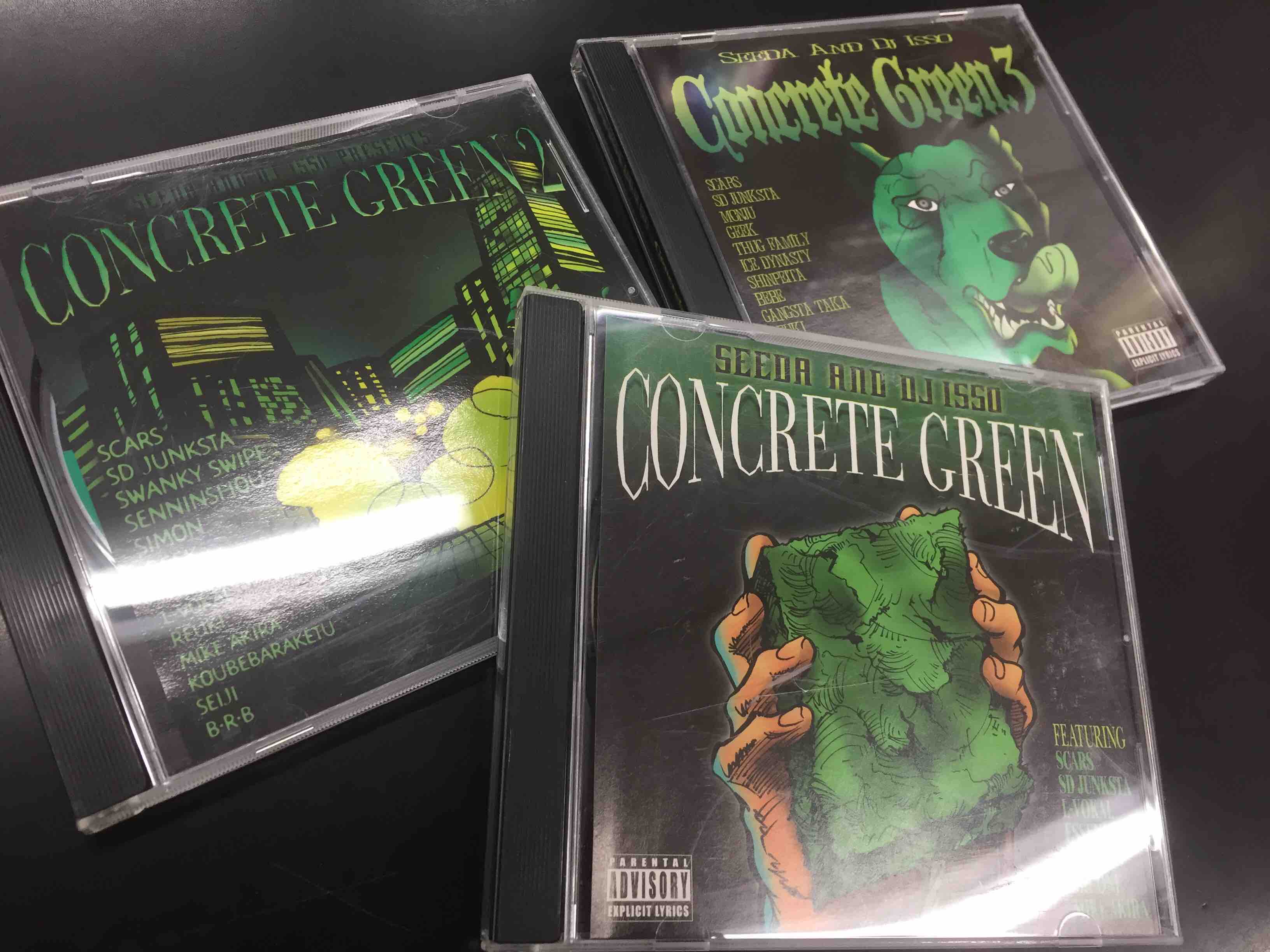 2/24(金)】中古レアMIX CD!!SEEDA AND DJ ISSO / CONCRETE GREENが3作