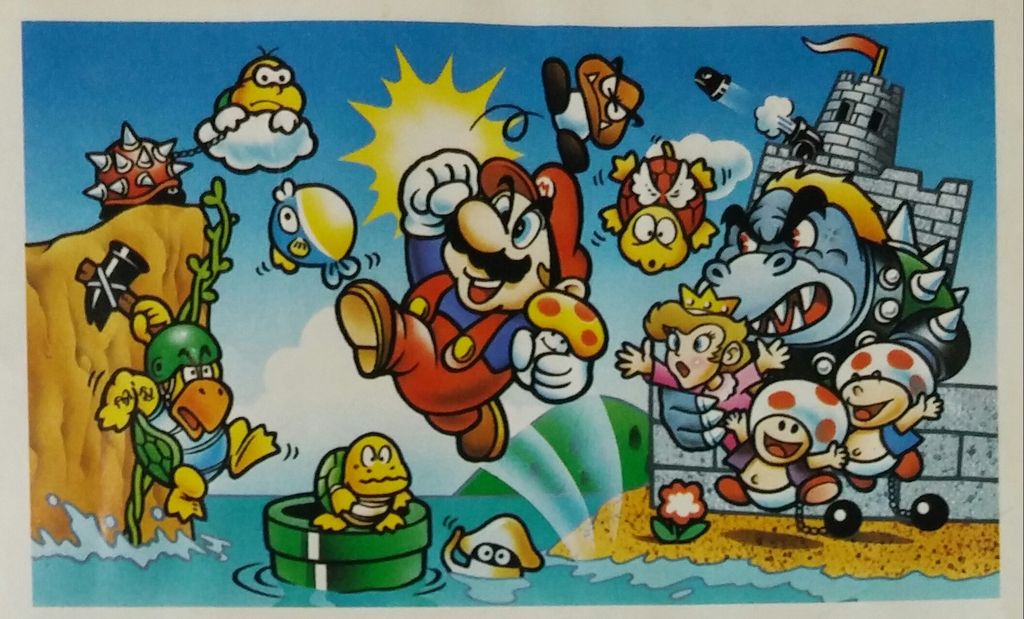 任天堂 1985年 ファミコン スーパーマリオブラザーズ チラシ