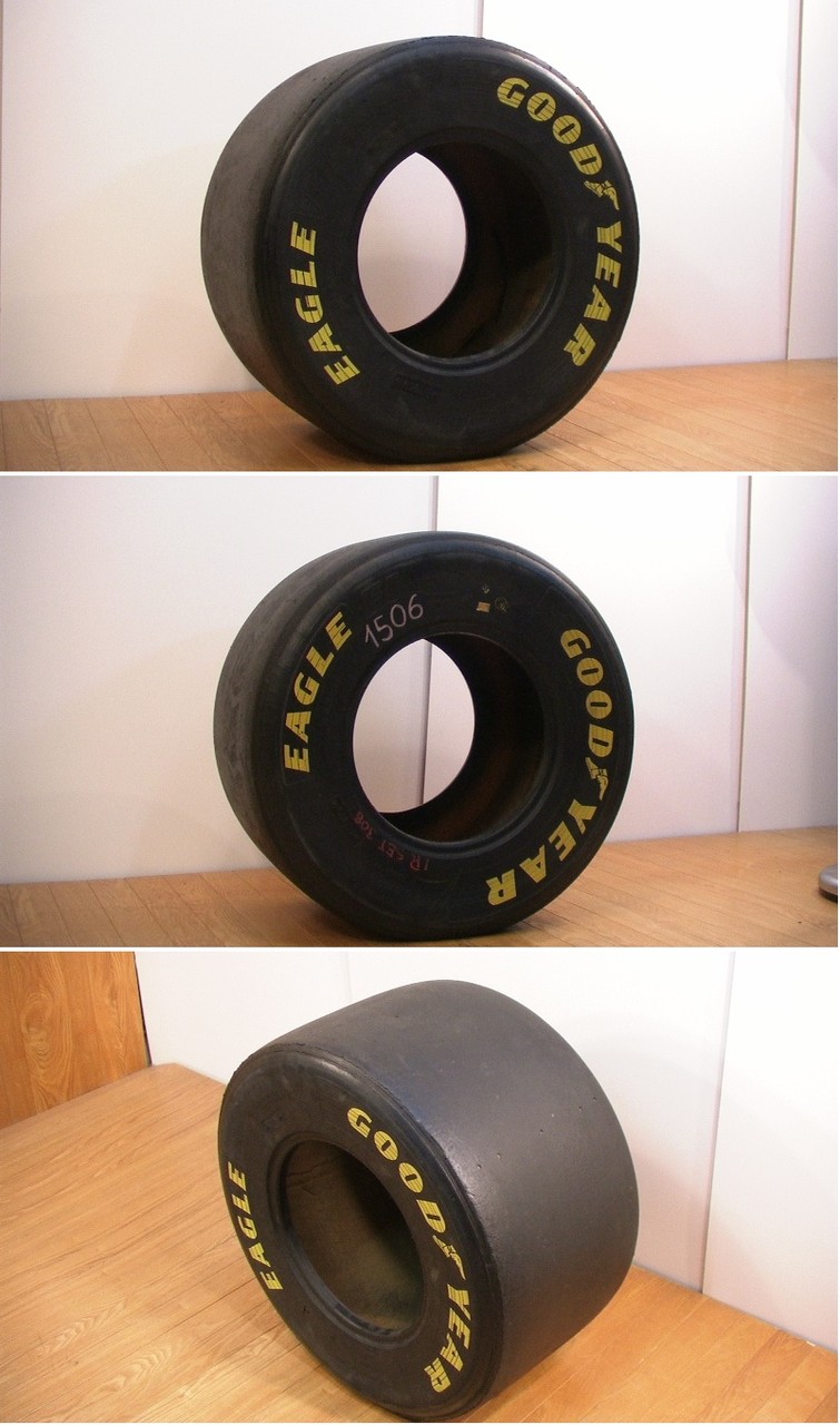 ☆希少☆F1レーシングタイヤ GOODYEAR製 ガラステーブル
