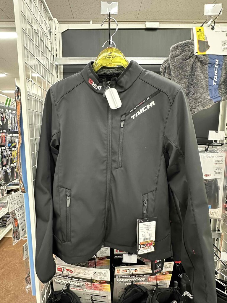 茨木2りんかん】RSタイチ e-HEAT電熱グローブ＆インナージャケットが