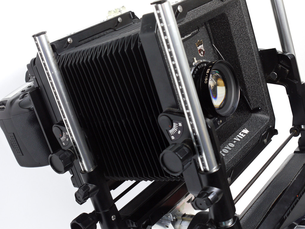 4x5フォルダDSLRスライドアダプタ キャノンEF ニコンF ソニーA