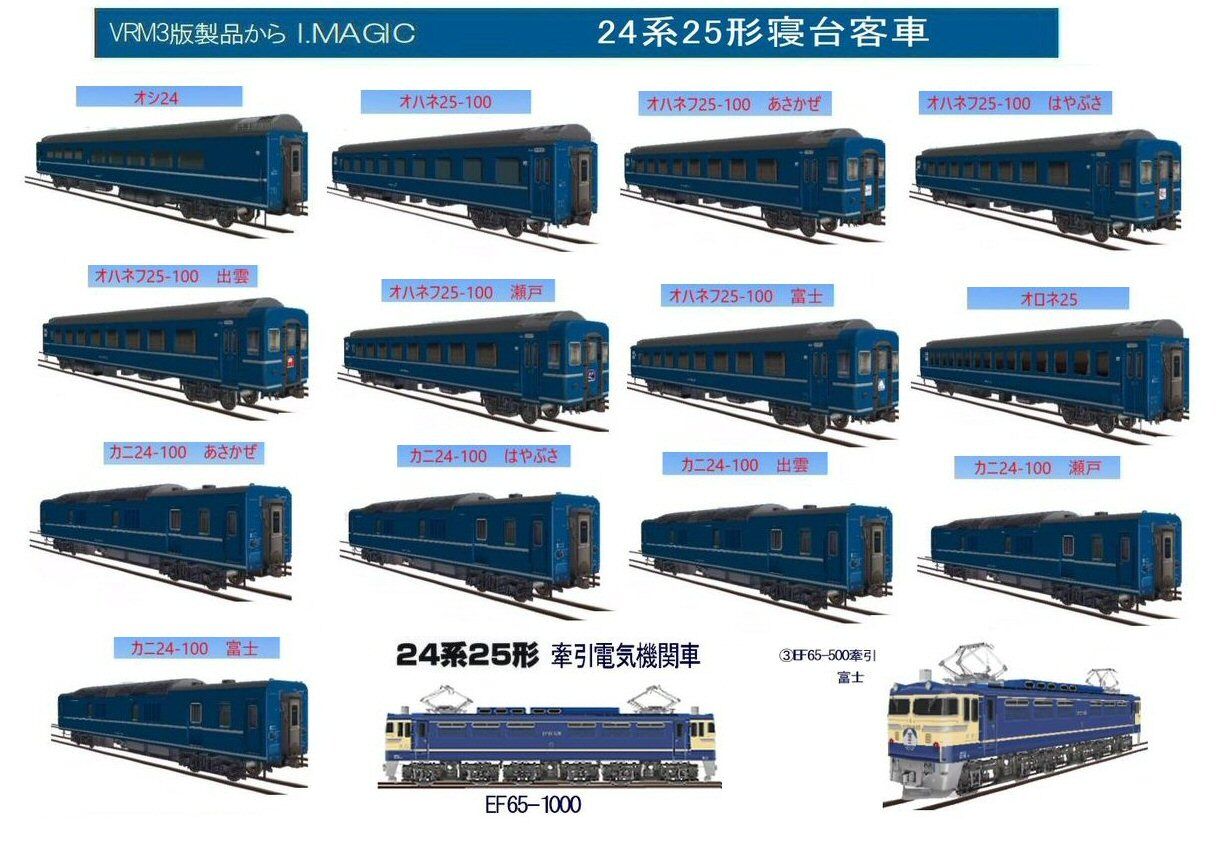 EF65-500牽引24系25形寝台特急富士 : 新VRM3☆井戸端会議