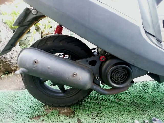 3WF純正マフラーに交換的なぁ～3RY JOG 3WF JOG90 アクシス