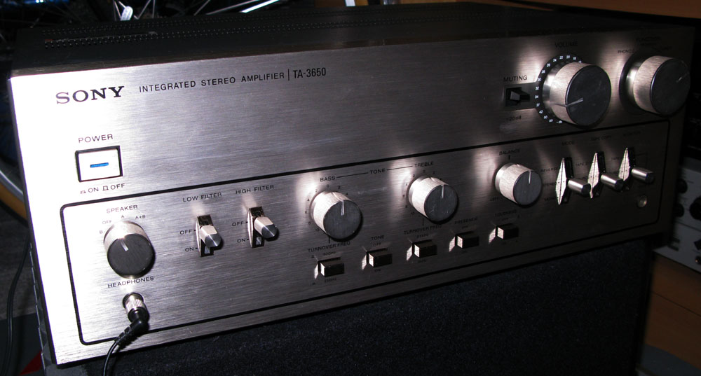 SONY TA-3650 （プリメインアンプ） : フラットバーロードで行こう！