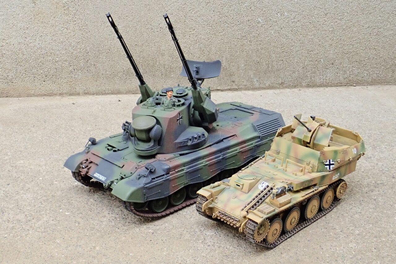 ◉対空戦車ゲパルト（TAMIYA 1/35 MT51）1980年代に製作し2023年5月に
