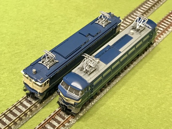 トミックスの「EF66形」と KATOの「EF65-1000形」を並べてみました